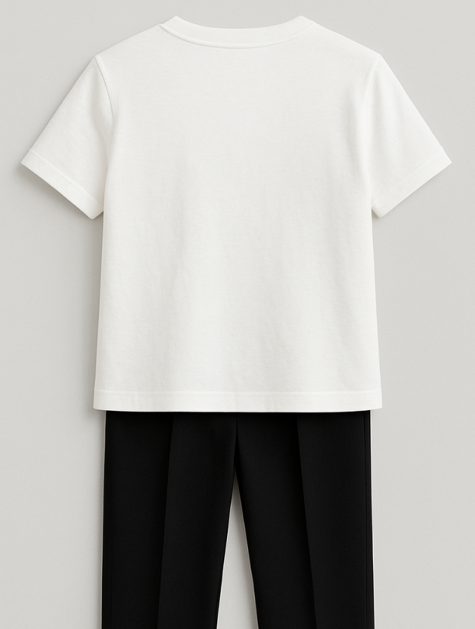 Set Camiseta y pantalon gris y negro