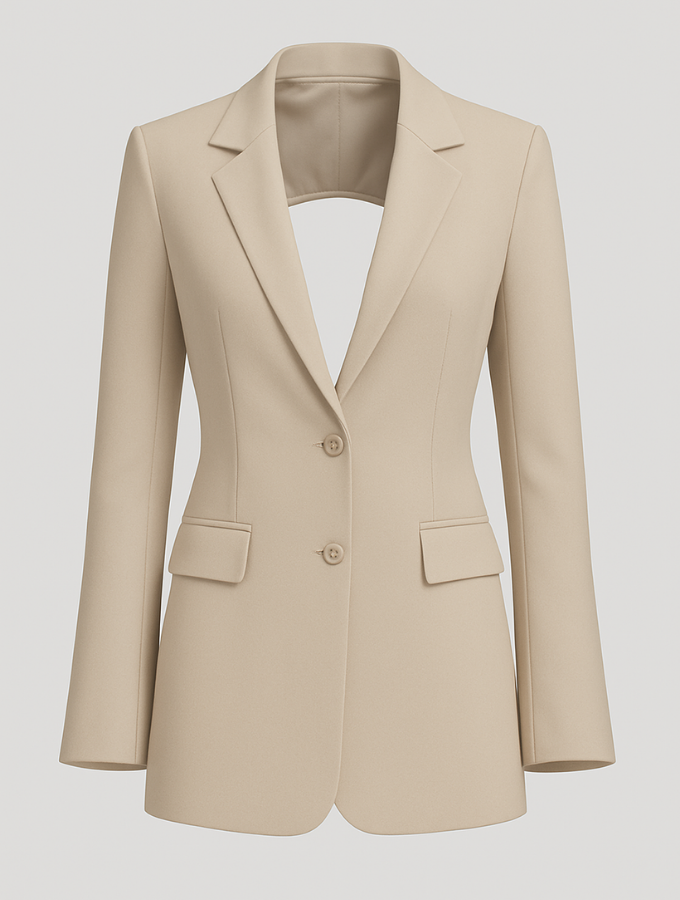 Blazer escote espalda