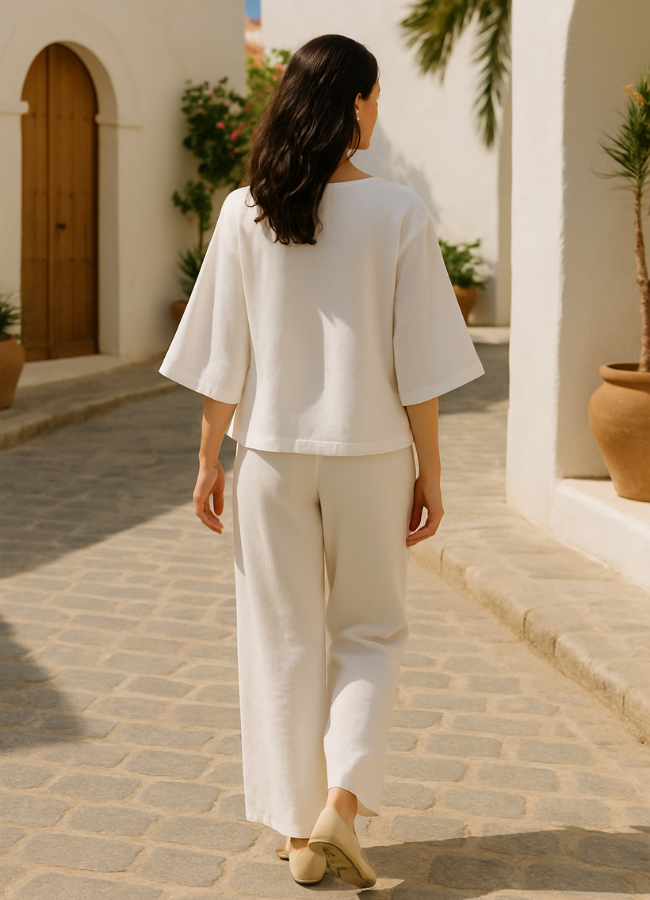 Chaqueta Beige Macrame