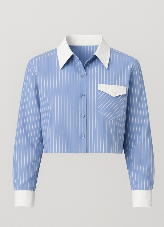 Camisa “Bleu Épure”