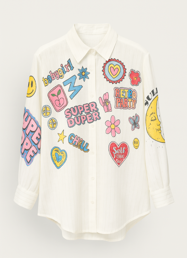 Camisa estampada Art