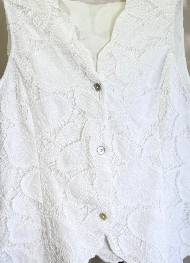 Chaleco blanco Bipiure