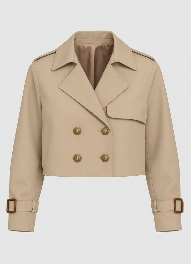 Chaqueta de mujer tipo trench