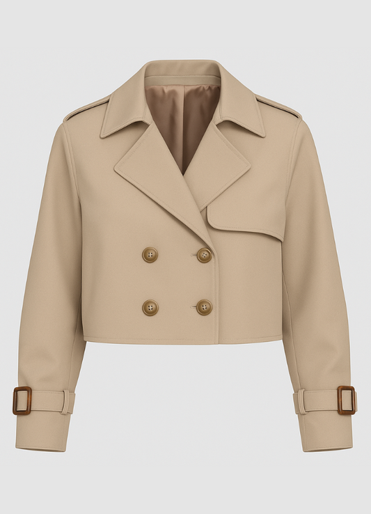 Chaqueta de mujer tipo trench