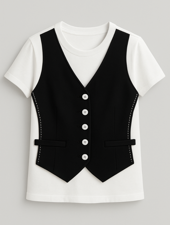 Set Camiseta y pantalon gris y negro