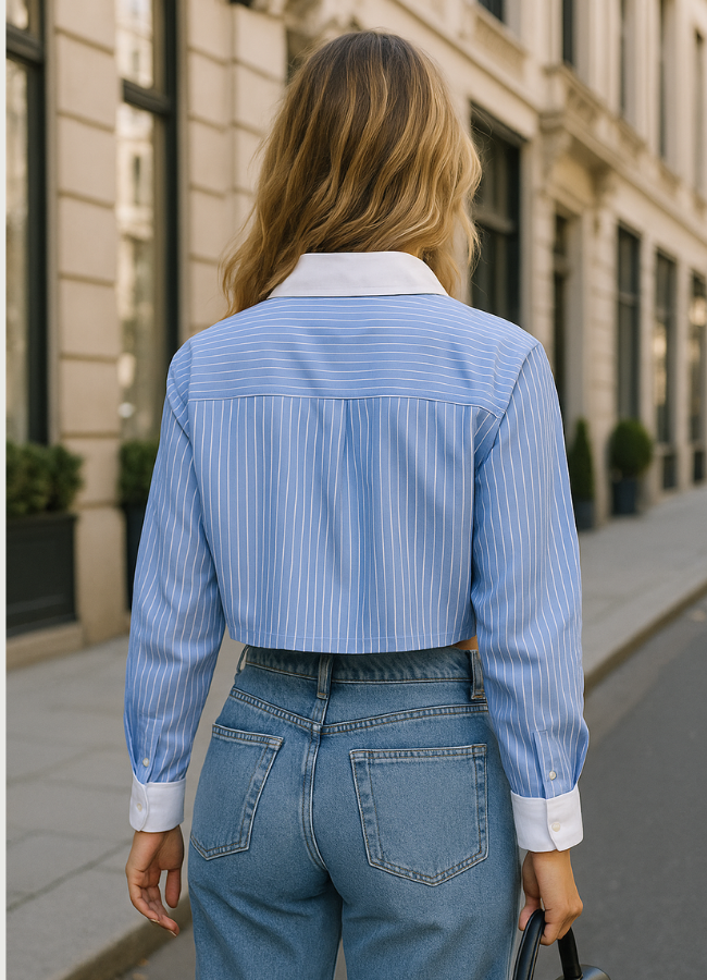 Camisa “Bleu Épure”
