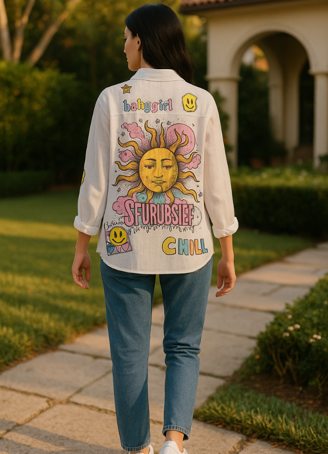 Camisa estampada Art