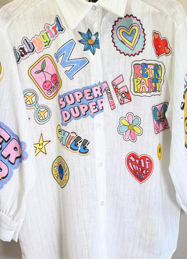 Camisa estampada Art