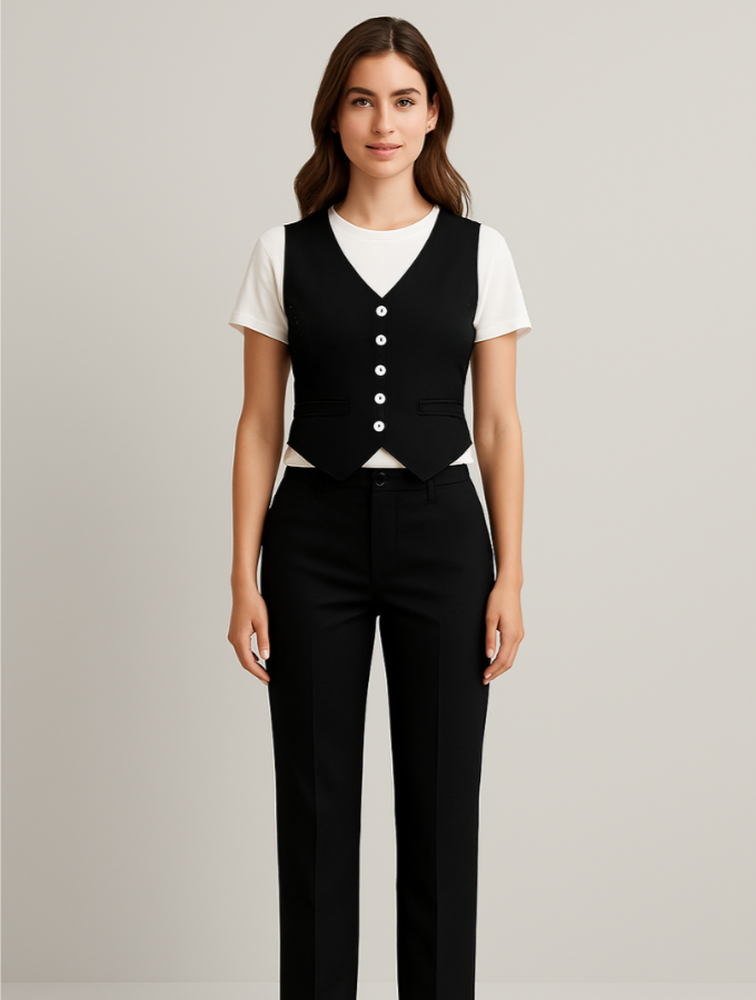 Set Camiseta y pantalon gris y negro