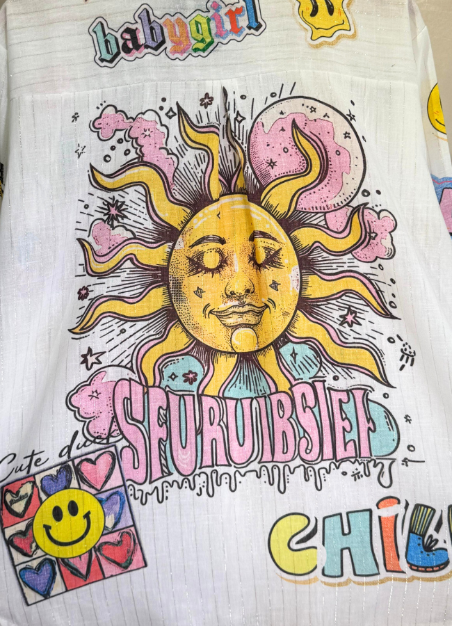 Camisa estampada Art