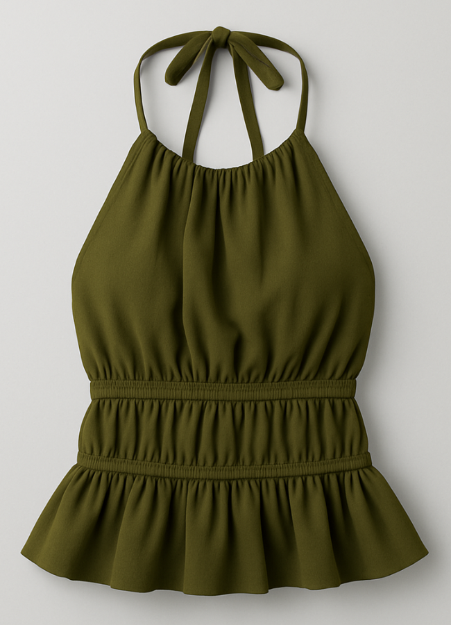 Blusa de amarrar atras