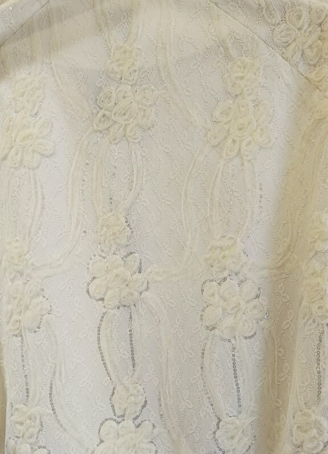 Chaqueta lentejuelas con cuello