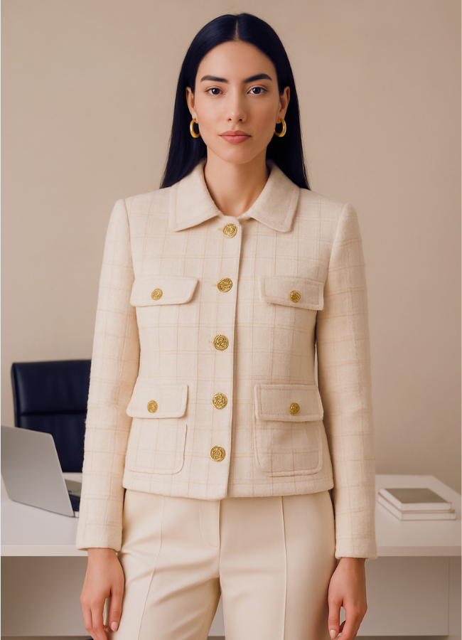 Saco tipo Chanel estructurado