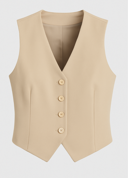 Chaleco Clásico beige